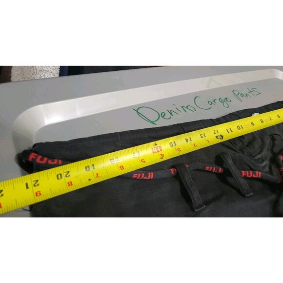 Fuji Pants Mens Small-Large One Size (A3) Jiu Jitsu Martial Arts Black - Picture 11 of 11